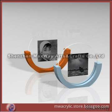 Equisite Round Modern High Transparency Acrylic/PMMA Prints/Picture/Photo/Card Holder/Frame/Stand